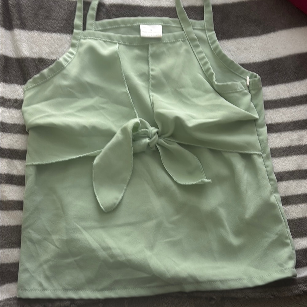 Sage Green children top